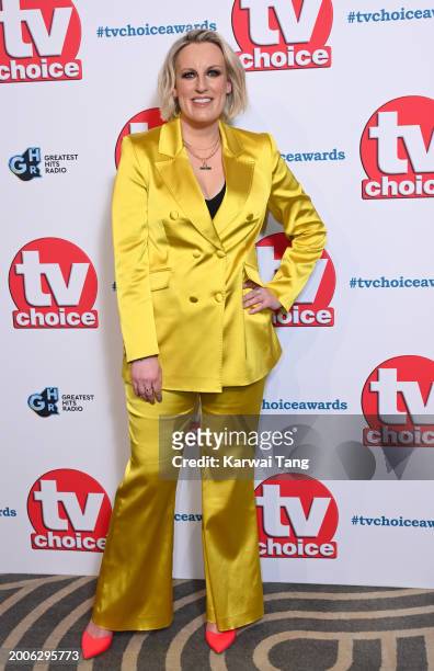 Steph McGovern attends the TV Choice Awards 2024 at the Hilton Park Lane on February 12, 2024 in London, England.