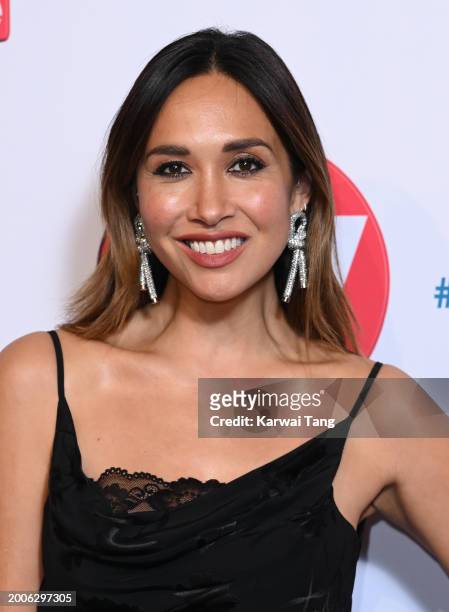 Myleene Klass attends the TV Choice Awards 2024 at the Hilton Park Lane on February 12, 2024 in London, England.