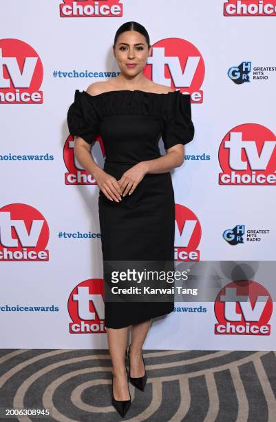 Sophie Khan Levy attends the TV Choice Awards 2024 at the Hilton Park Lane on February 12, 2024 in London, England.