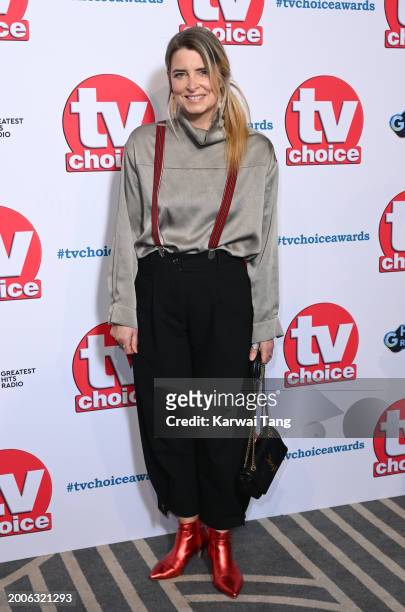Emma Atkins attends the TV Choice Awards 2024 at the Hilton Park Lane on February 12, 2024 in London, England.