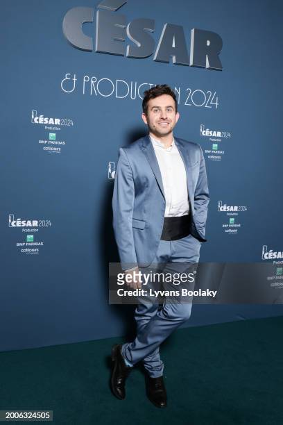 Quentin Delcourt attends the Producer's Dinner - Cesar Film Awards 2024 At l'Hotel Intercontinental on February 12, 2024 in Paris, France.