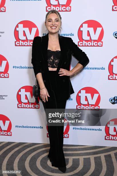 Sian Welby attends the TV Choice Awards 2024 at the Hilton Park Lane on February 12, 2024 in London, England.
