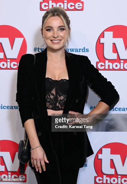 Sian Welby attends the TV Choice Awards 2024 at the Hilton Park Lane on February 12, 2024 in London, England.