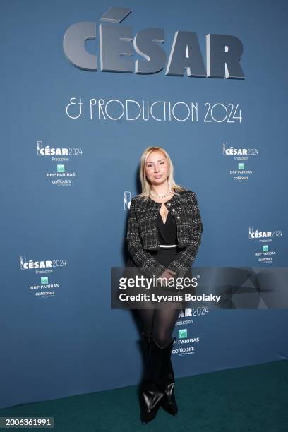 Anaïs Bertrand attends the Producer's Dinner - Cesar Film Awards 2024 At l'Hotel Intercontinental on February 12, 2024 in Paris, France.