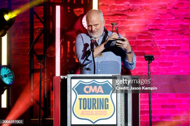 Todd Green speaks during the 2023 CMA Touring Awards at Marathon Music Works on February 12, 2024 in Nashville, Tennessee.
