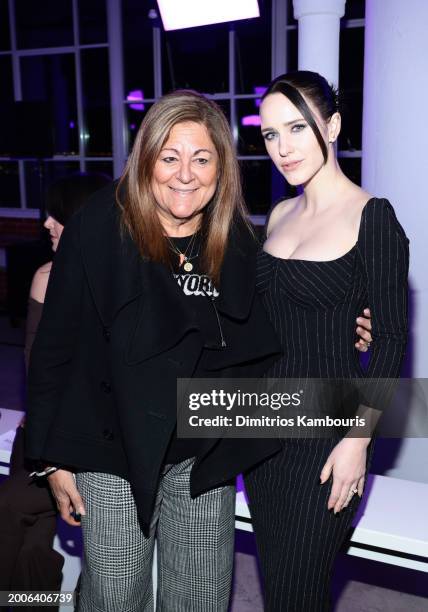 Fern Mallis and Rachel Brosnahan attend the Sergio Hudson fashion show during New York Fashion Week: The Shows at Starrett-Lehigh Building on...