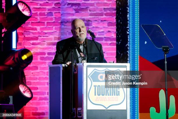 Paul Franklinspeaks during the 2023 CMA Touring Awards at Marathon Music Works on February 12, 2024 in Nashville, Tennessee.