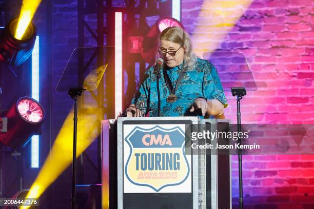 John Garriott speaks during the 2023 CMA Touring Awards at Marathon Music Works on February 12, 2024 in Nashville, Tennessee.