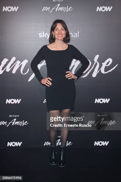 Daniela Virglio attends the premiere for "Un Amore" at Vinile on February 12, 2024 in Rome, Italy.