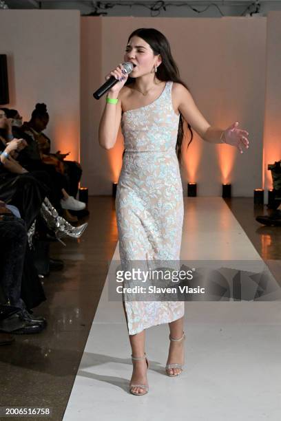 Natalia Albertini performs during Model Icon NYFW S1 on February 12, 2024 in New York City.