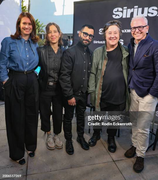 Julia Cunningham, Pamela Koffler, David Hinojosa, Christine Vachon, and Jess Cagle attend the SiriusXM's The Jess Cagle Show broadcast from The...