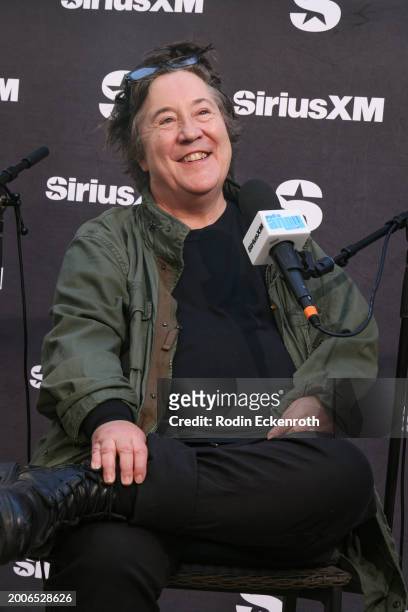 Christine Vachon speaks during the SiriusXM's The Jess Cagle Show broadcast from The Oscar's Nominees Luncheon on February 12, 2024 in Los Angeles,...