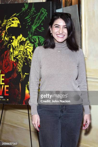 Sydney Abeyta attends a YouTube Shorts Creator Screening in support of "Bob Marley: One Love" at Hotel Chelsea on February 12 in New York, New York.
