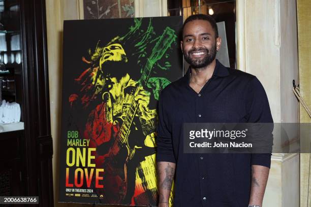 Red Semeon attends a YouTube Shorts Creator Screening in support of "Bob Marley: One Love" at Hotel Chelsea on February 12 in New York, New York.