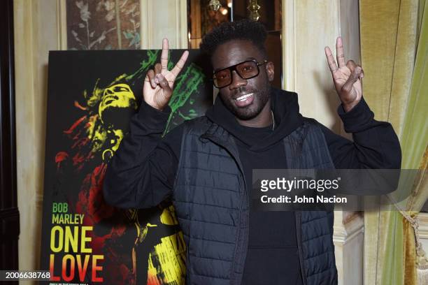 Denzel Mooney attends a YouTube Shorts Creator Screening in support of "Bob Marley: One Love" at Hotel Chelsea on February 12 in New York, New York.