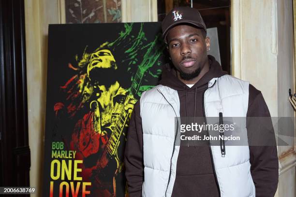 Dustin Mooney attends a YouTube Shorts Creator Screening in support of "Bob Marley: One Love" at Hotel Chelsea on February 12 in New York, New York.
