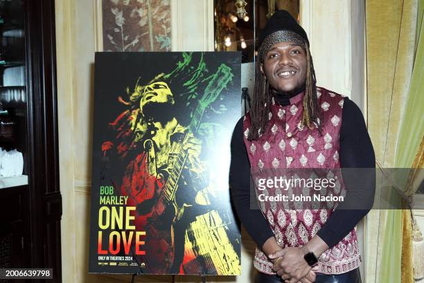 Gerald Jean Baptiste attends a YouTube Shorts Creator Screening in support of "Bob Marley: One Love" at Hotel Chelsea on February 12 in New York, New...