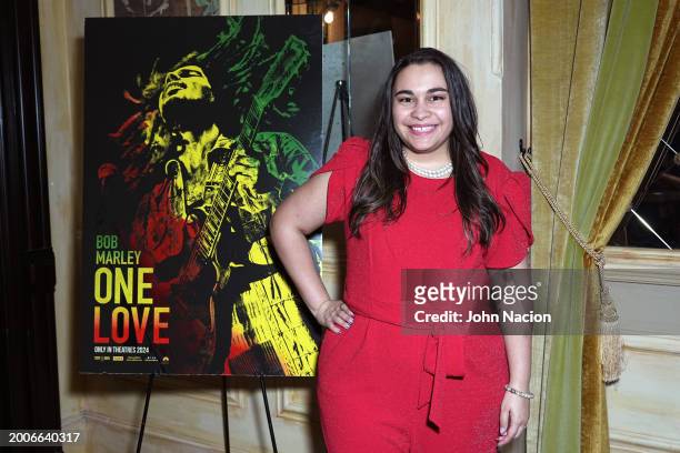 Kristen Maldonado attends a YouTube Shorts Creator Screening in support of "Bob Marley: One Love" at Hotel Chelsea on February 12 in New York, New...
