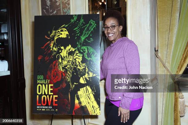 Yariela Bryan attends a YouTube Shorts Creator Screening in support of "Bob Marley: One Love" at Hotel Chelsea on February 12 in New York, New York.