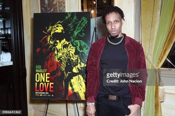 Christon Andell attends a YouTube Shorts Creator Screening in support of "Bob Marley: One Love" at Hotel Chelsea on February 12 in New York, New York.