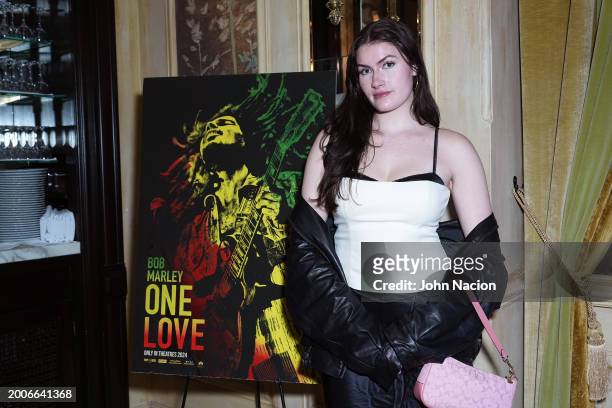 Gracie Pa attends a YouTube Shorts Creator Screening in support of "Bob Marley: One Love" at Hotel Chelsea on February 12 in New York, New York.