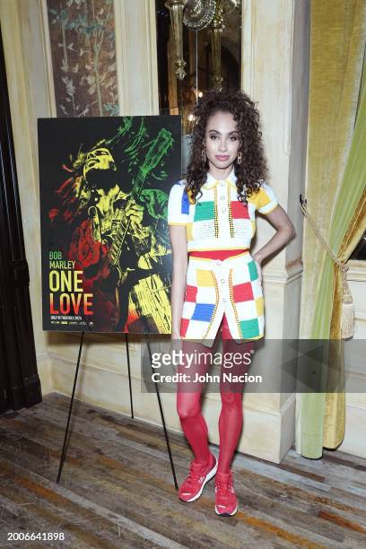Marissa Hill attends a YouTube Shorts Creator Screening in support of "Bob Marley: One Love" at Hotel Chelsea on February 12 in New York, New York.