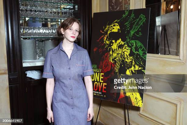 Jemina Wagner attends a YouTube Shorts Creator Screening in support of "Bob Marley: One Love" at Hotel Chelsea on February 12 in New York, New York.