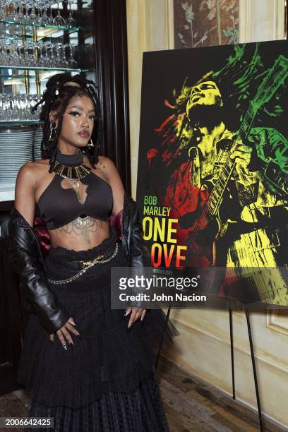 Ni-Kiya Alleyne attends a YouTube Shorts Creator Screening in support of "Bob Marley: One Love" at Hotel Chelsea on February 12 in New York, New York.