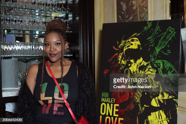 Christal Luster attends a YouTube Shorts Creator Screening in support of "Bob Marley: One Love" at Hotel Chelsea on February 12 in New York, New York.