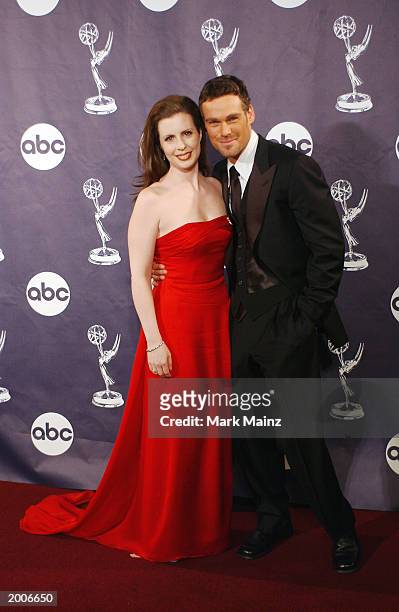 Martha Byrne and Grayson McCouch attend the 30th Annual Daytime Emmy Awards May 16, 2003 at Radio City Music Hall in New York City.