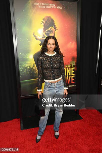 Frances Aaternir attends a Dotdash Meredith Special Screening of "Bob Marley: One Love" at the Dotdash Meredith Screening Room on February 12 in New...