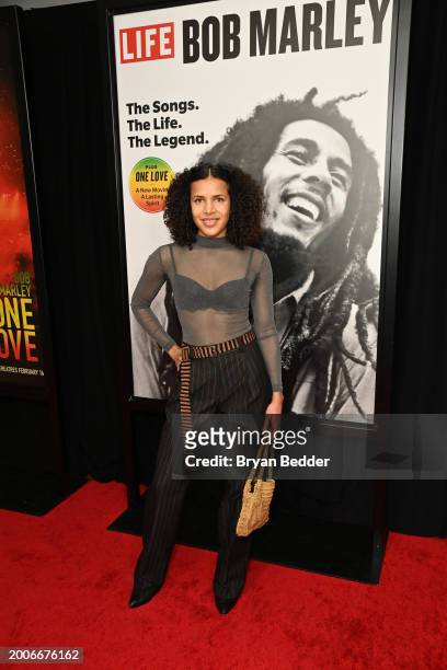 Ania Freer attends a Dotdash Meredith Special Screening of "Bob Marley: One Love" at the Dotdash Meredith Screening Room on February 12 in New York,...