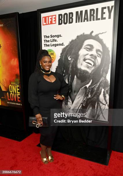 Saycon Sengbloh attends a Dotdash Meredith Special Screening of "Bob Marley: One Love" at the Dotdash Meredith Screening Room on February 12 in New...