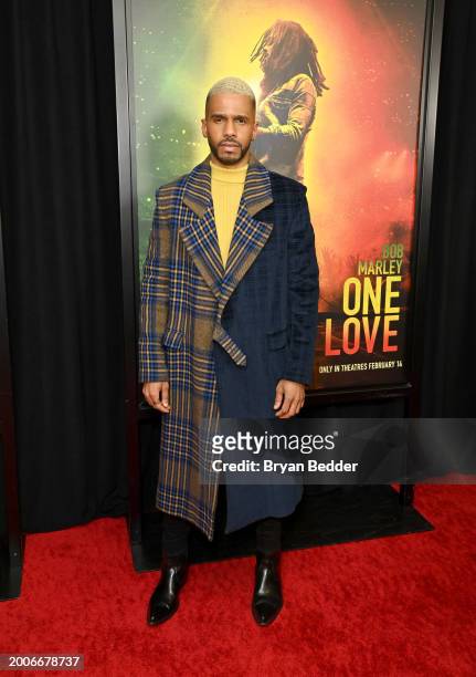 Eric West attends a Dotdash Meredith Special Screening of "Bob Marley: One Love" at the Dotdash Meredith Screening Room on February 12 in New York,...