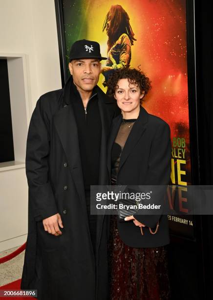 Reinaldo Marcus Green and Chiara Bernasconi attend a Dotdash Meredith Special Screening of "Bob Marley: One Love" at the Dotdash Meredith Screening...