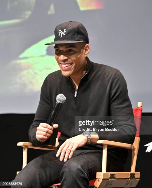 Reinaldo Marcus Green attends a Dotdash Meredith Special Screening of "Bob Marley: One Love" at the Dotdash Meredith Screening Room on February 12 in...
