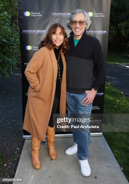 Robin Bronk attends the Jonathan Baker and The Creative Coalition Super Bowl viewing party on February 11, 2024 in Los Angeles, California.