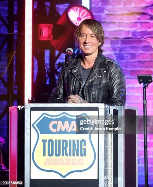 Keith Urban hosts the 2023 CMA Touring Awards at Marathon Music Works on February 12, 2024 in Nashville, Tennessee.