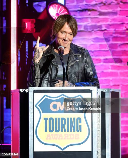 Keith Urban hosts the 2023 CMA Touring Awards at Marathon Music Works on February 12, 2024 in Nashville, Tennessee.