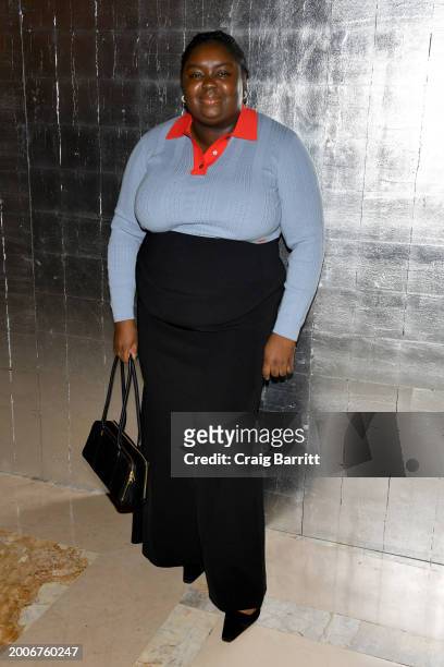 Abisola Omole attends Tory Burch Fall/Winter 2024 New York Fashion Week at New York Public Library on February 12, 2024 in New York City.