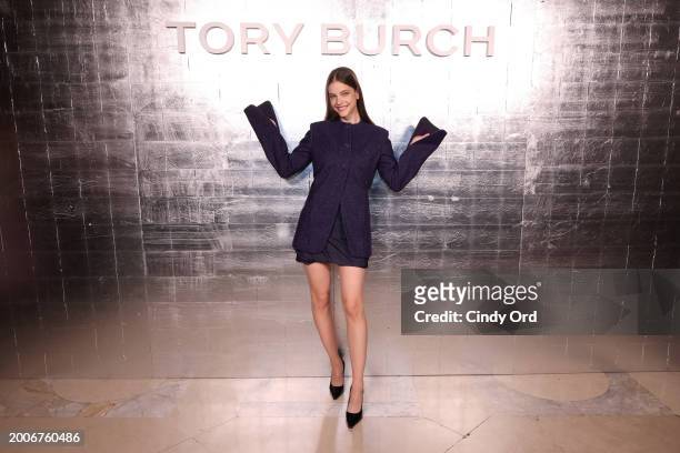 Barbara Sprouse attends Tory Burch Fall/Winter 2024 New York Fashion Week at New York Public Library on February 12, 2024 in New York City.