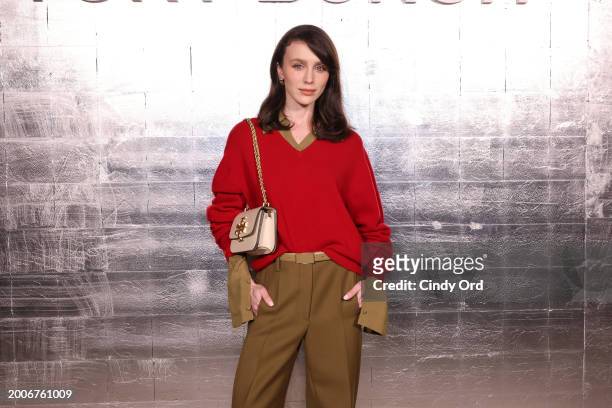 Mary Leest attends Tory Burch Fall/Winter 2024 New York Fashion Week at New York Public Library on February 12, 2024 in New York City.