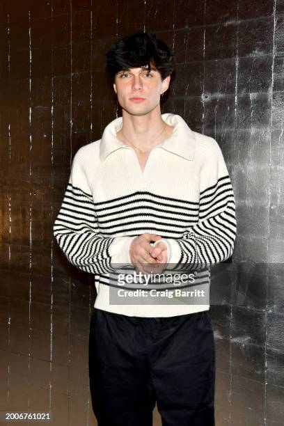 Nils Kusel attends Tory Burch Fall/Winter 2024 New York Fashion Week at New York Public Library on February 12, 2024 in New York City.