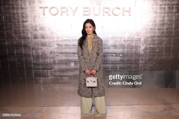 Kelly Lin attends Tory Burch Fall/Winter 2024 New York Fashion Week at New York Public Library on February 12, 2024 in New York City.