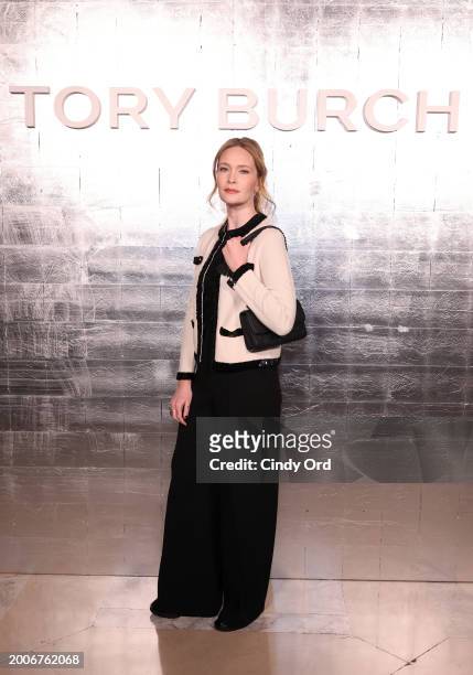 Sarah J. Maas attends Tory Burch Fall/Winter 2024 New York Fashion Week at New York Public Library on February 12, 2024 in New York City.