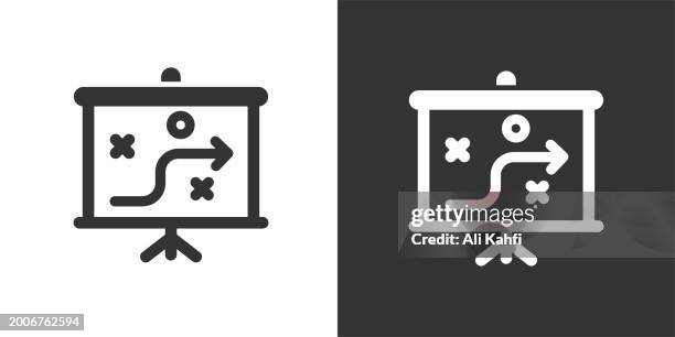 strategy icon. solid icon that can be applied anywhere, simple, pixel perfect and modern style - hard decision stock illustrations