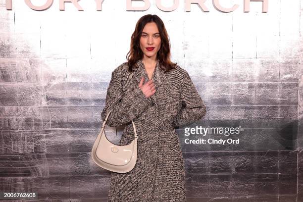 Alexa Chung attends Tory Burch Fall/Winter 2024 New York Fashion Week at New York Public Library on February 12, 2024 in New York City.