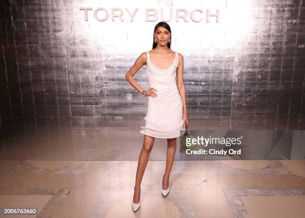 Pritika Swarup attends Tory Burch Fall/Winter 2024 New York Fashion Week at New York Public Library on February 12, 2024 in New York City.