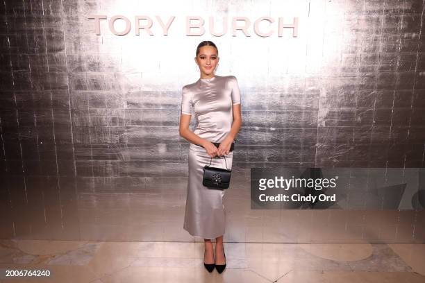 Lily Chee attends Tory Burch Fall/Winter 2024 New York Fashion Week at New York Public Library on February 12, 2024 in New York City.