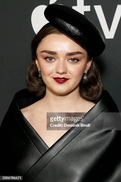 Maisie Williams attends Apple TV+'s "The New Look" world premiere at Florence Gould Hall on February 12, 2024 in New York City.